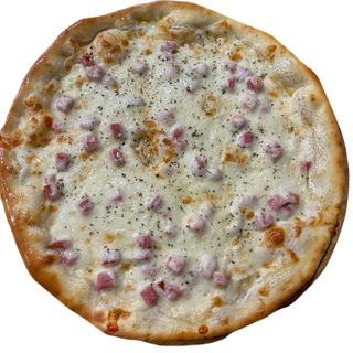 Пицца с ветчиной и сыром 