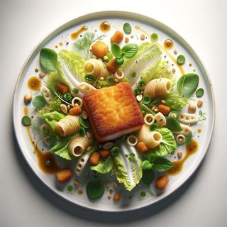 Sałatka z karpiem w panierce