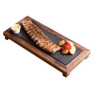 Costillar de cerdo con dos cocciones