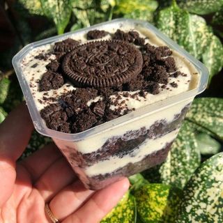 Bolo no pote oreo