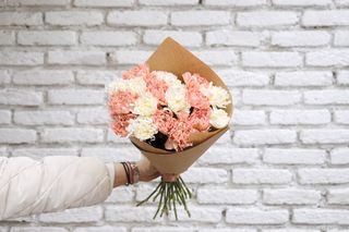 თეთრი და ვარდისფერი დიანტუსი 20 ტოტი