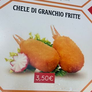 Chele di granchio fritte 2 pezzi