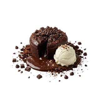 Fondant de chocolate belga con helado