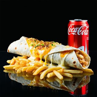 Menú wrap de pollo crujiente