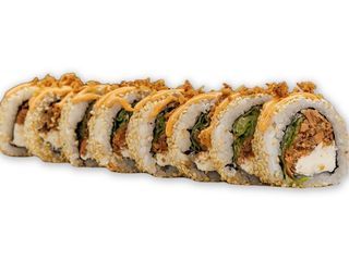 РОЛ ЗІ СМАЖЕНИМ ЛОСОСЕМ (300g)