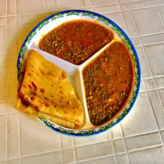 Chapatti with Coconut Dengu 