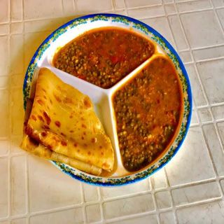 Chapatti with Coconut Dengu 