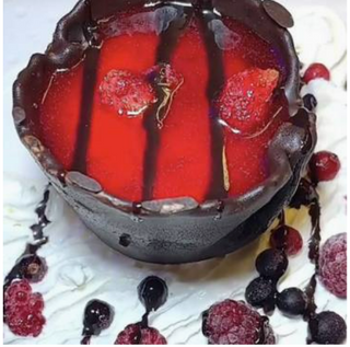 P3. Cups De Chocolate Con Fresas Del Bosque