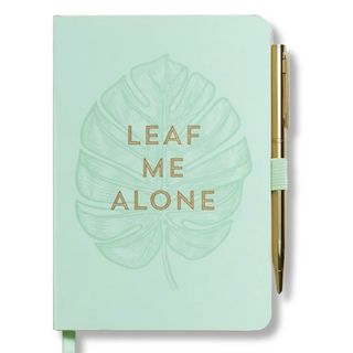Cuaderno de notas con bolígrafo - Leaf Me Alone