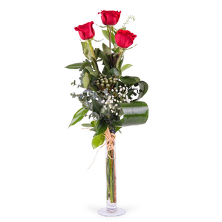 Ramo De 3 Rosas Rojas