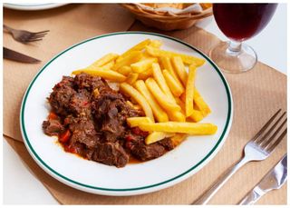 Chips and pan fried Liver