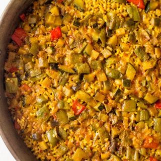 Paella de verduras