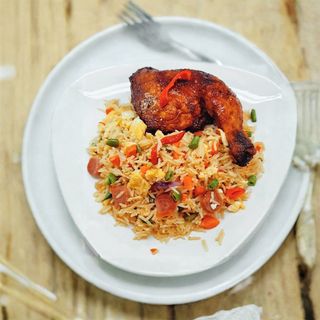 Basmati Fried Rice & Full Fryer Chicken