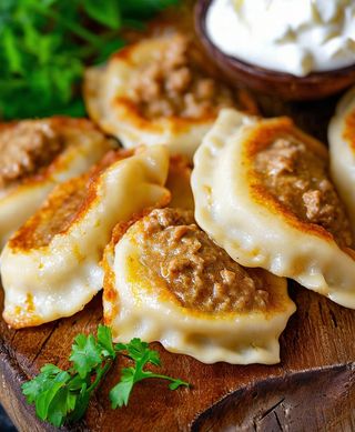 Pierogi domowe z  mięsem