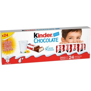 Kinder Barritas de Chocolate con Leche Estuche 24 Unidades