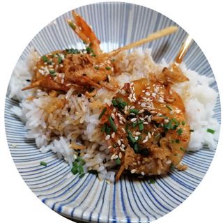 Brochetas De Yakitori Gambas