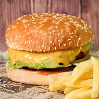 Chicken burger BBQ