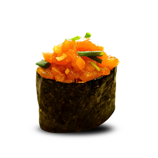 Gunkan z tatarem z łososia