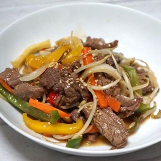 ternera con verduras