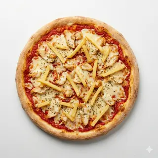 Pizza De Pollo Con Patatas Fritas (27 Cm.)