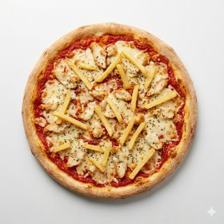 Pizza De Pollo Con Patatas Fritas (27 Cm.)