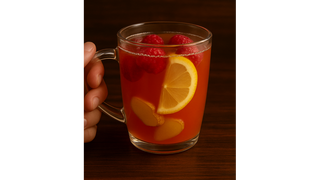 Herbata Zimowa - malina z imbirem