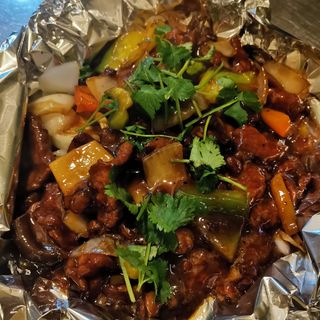 91. Bistecca al pepe nero alla piastra铁板黑椒牛仔骨