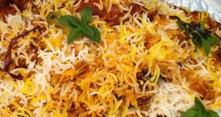 Chicken biryani rice