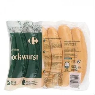 Salchichas Bockwurst Carrefour Sin Gluten 540 Gr.