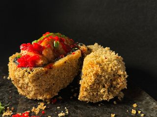 1.black sushi-burger з креветкою