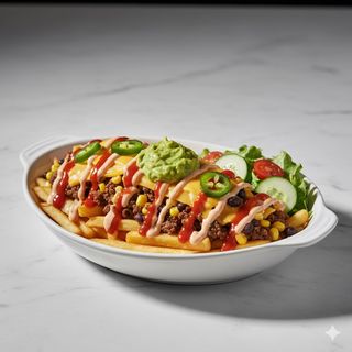 Kapsalon mexicano pollo Picante (PEQUEÑA)