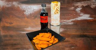 Комбо меню шаурма з креветкою