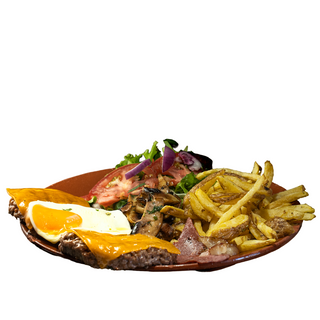 Hambúrguer no Prato