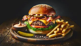 Dark queen's burger