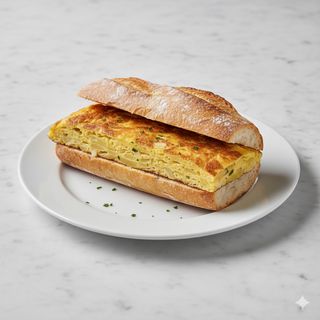Bocadillo de tortilla española