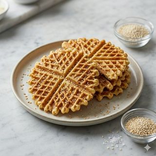 Ferratelle rustiche salate al sesamo