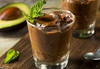 Mousse vegana con frutta