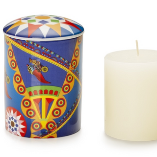 Medite lumanare reciepient portelan cu capac 11x8cm