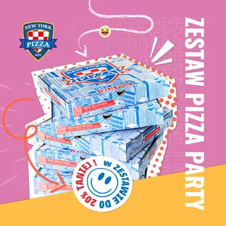 Pizza party - 5 pizz 30cm w jednym zestawie