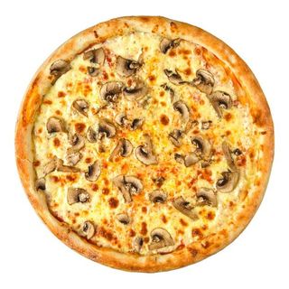 Saucy Chicken and Mushroom Pizza