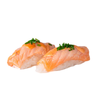 niguiri salmon flambeado （2uds）