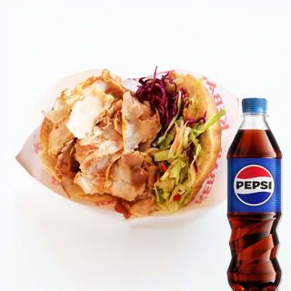 Kebab na grubym z kurczakiem+Pepsi 0,5 l