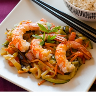 Gambas Con Verduras