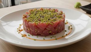 Tartare di tonno, pistacchio