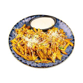 Пресни картофки с трюфел паста,пармезан,тогараши