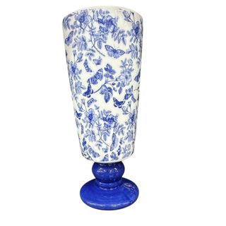 Tall Blue Ceramic