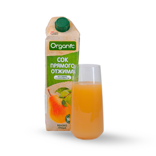 Сок "Organic" Яблоко-Груша 1 л