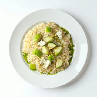 Risotto con mela verde e taleggio