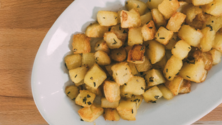 65B Patate alla griglia germogli di soia