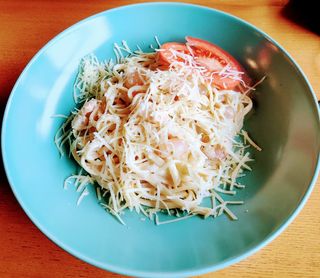 Паста з креветками у вершковому соусі (200г)